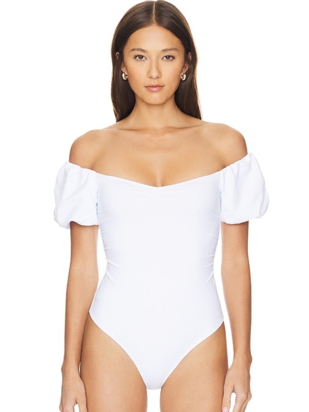 Free People Bella Puff Sleeve Body Suit
